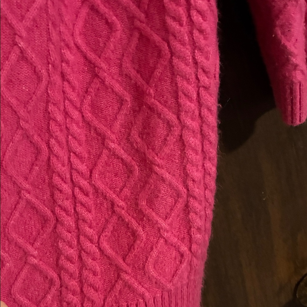 Talbots Vibrant Pink Button-Up Cardigan - Picture 4 of 6